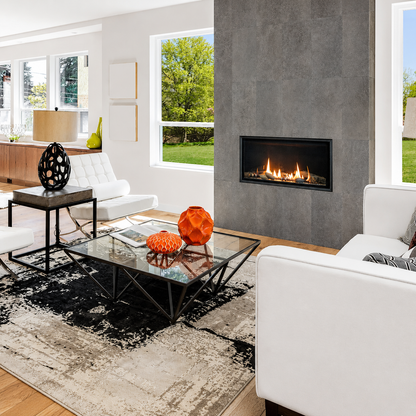 Empire Loft 36" Linear Direct Vent Gas Fireplace With On/Off Switch and Crushed Glass