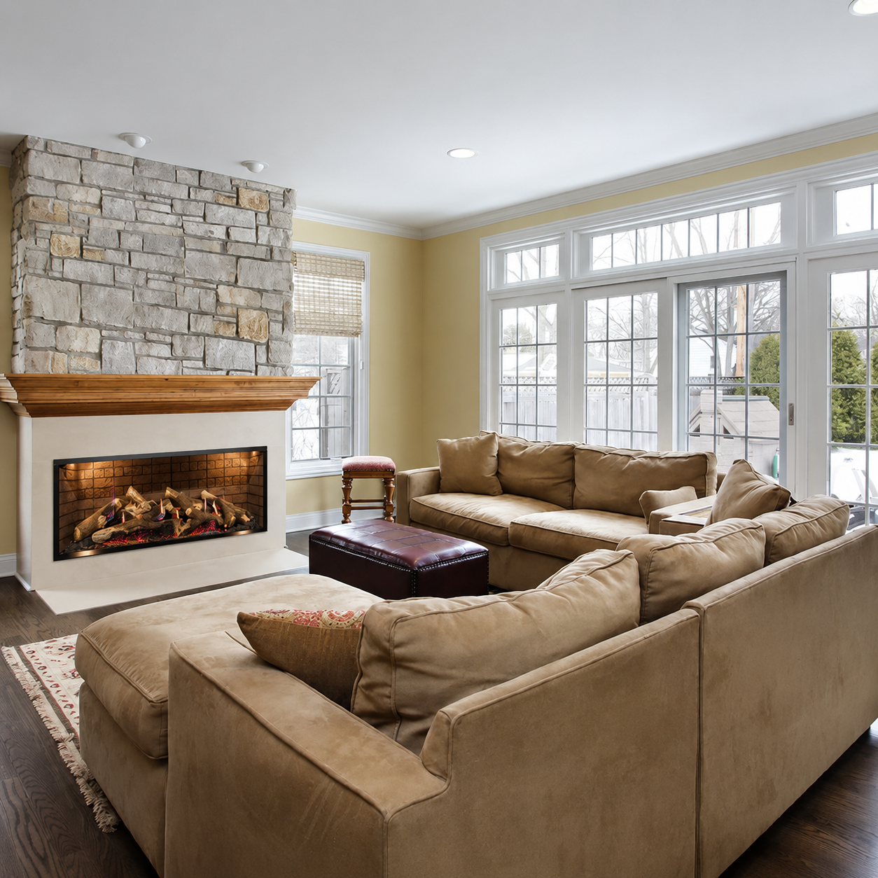 Empire McKinley TruFlame 60" Direct Vent Gas Fireplace DVCTL60CFP95N