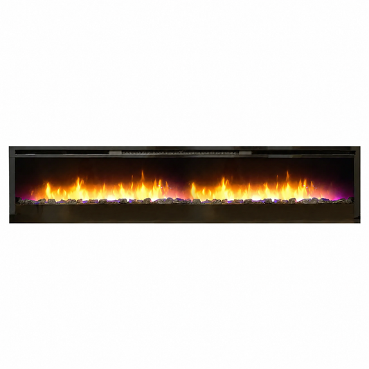 Empire Nexfire 74" Contemporary Linear Electric Fireplace EBL74