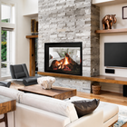 Empire Rushmore 40" Clean Face See-Through Direct Vent Gas Fireplace with TruFlame Technology