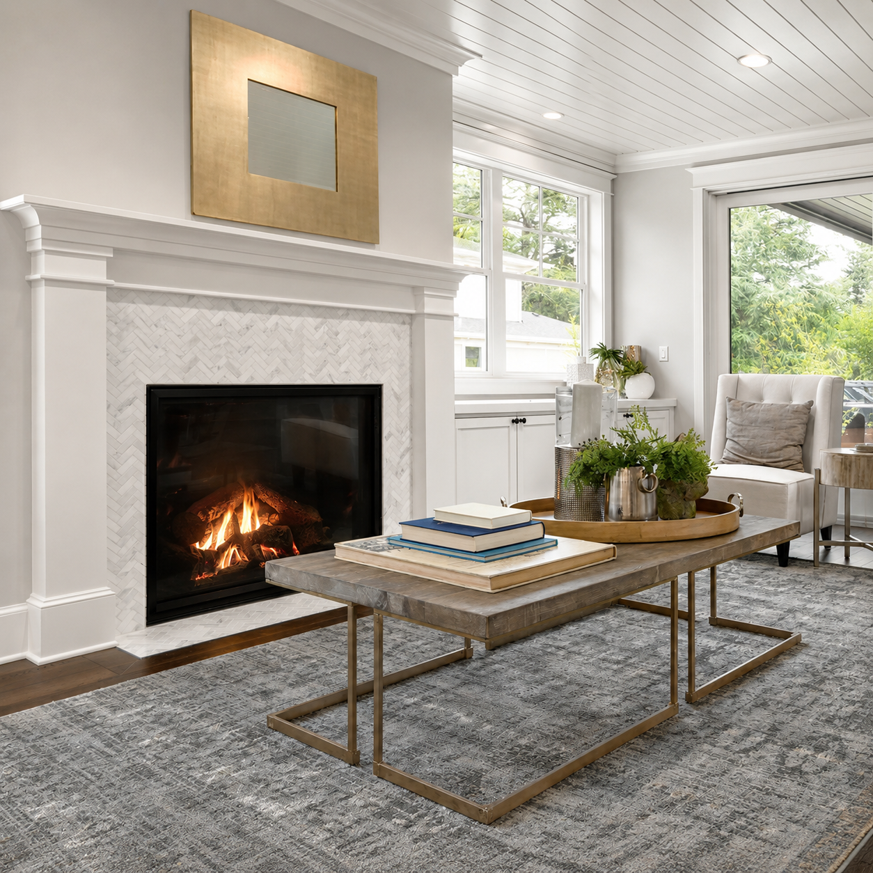 Empire Rushmore Clean Face 50" Zero Clearance Direct Vent Gas Fireplace