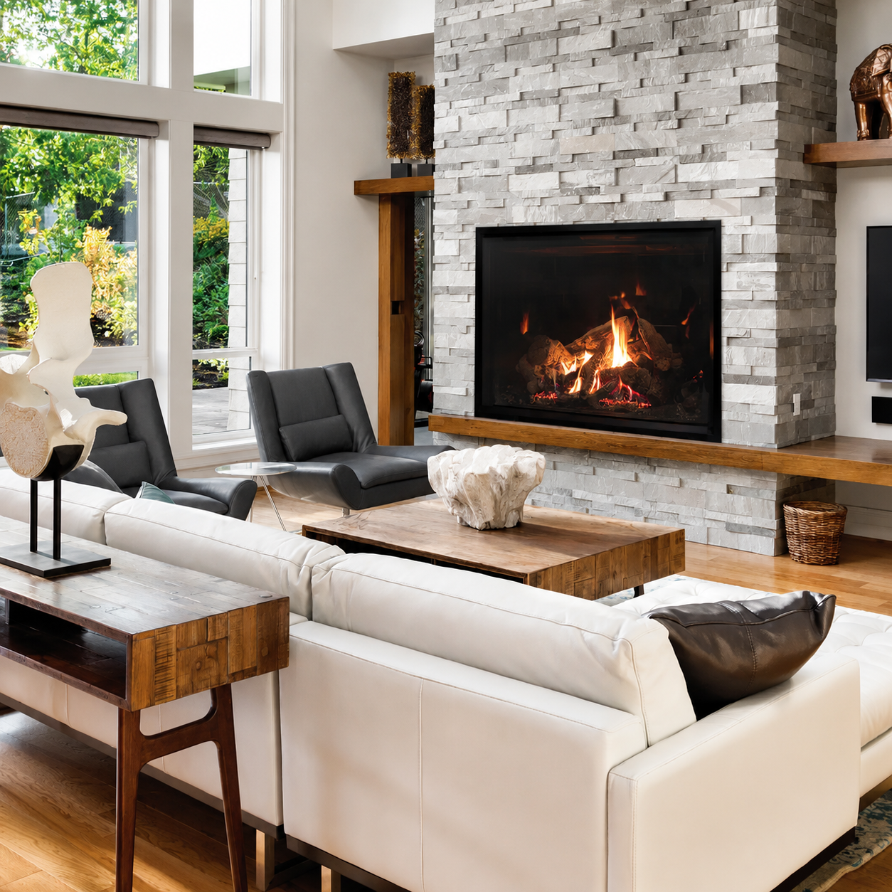 Empire Rushmore Clean Face 50" Zero Clearance Direct Vent Gas Fireplace