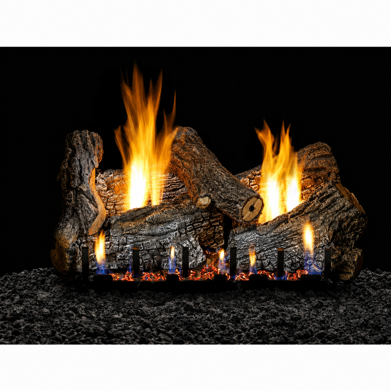 Empire Sassafras Refractory 6 Piece Vented/Vent-Free Gas Log Set