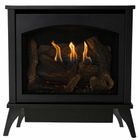 Empire Spirit 25" Steel Medium Freestanding Vent-Free Gas Stove with Contour Burner and Log Set