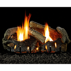 Empire Stacked Aged Oak Refractory 7 Piece Vented/Vent-Free Gas Log Set