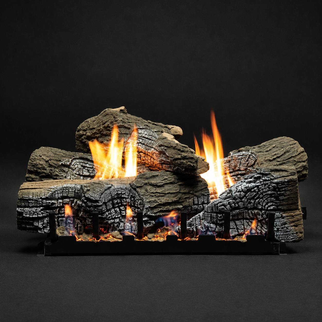 Empire Stacked Wildwood Refractory 5 Piece Vented/Vent-Free Gas Log Set