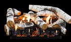 Empire Super Birch Burncrete Ceramic Fiber 7 Piece Vented/Vent-Free Gas Log Set