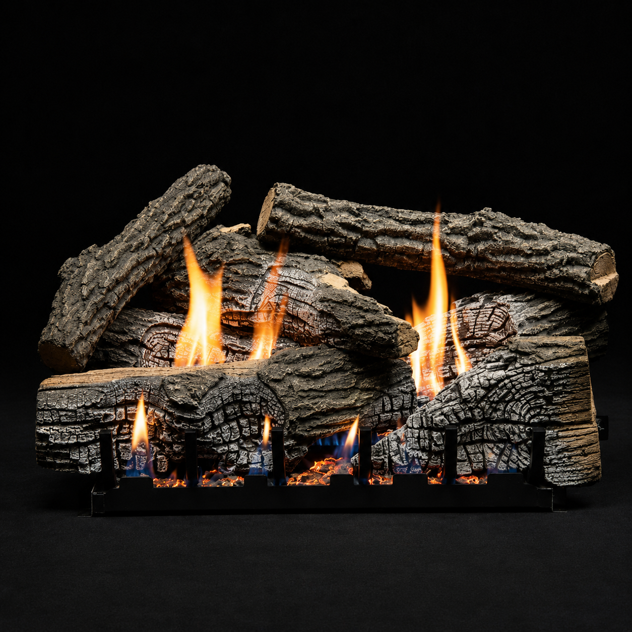 Empire Super Stacked Wildwood Refractory 7 Piece Vented/Vent-Free Gas Log Set