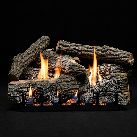 Empire Super Stacked Wildwood Refractory 7 Piece Vented/Vent-Free Gas Log Set