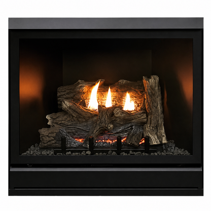 Empire Tahoe Clean Face Deluxe 32" Direct Vent Gas Fireplace with Log Set