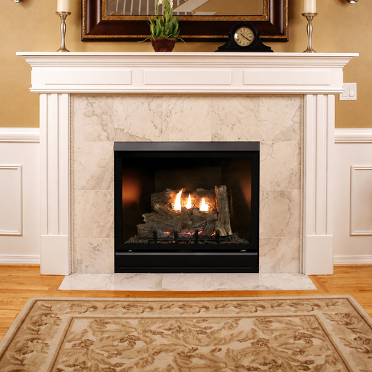 Empire Tahoe Clean Face Deluxe 42" Direct Vent Gas Fireplace with Log Set