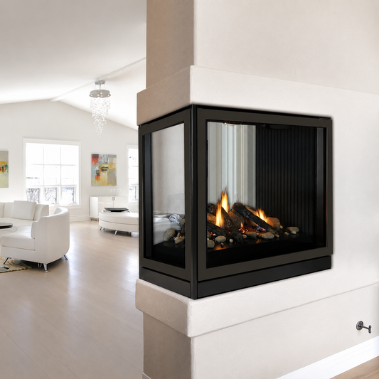 Empire Tahoe Clean Face Peninsula 36" Multi-Sided Direct Vent Gas Fireplace