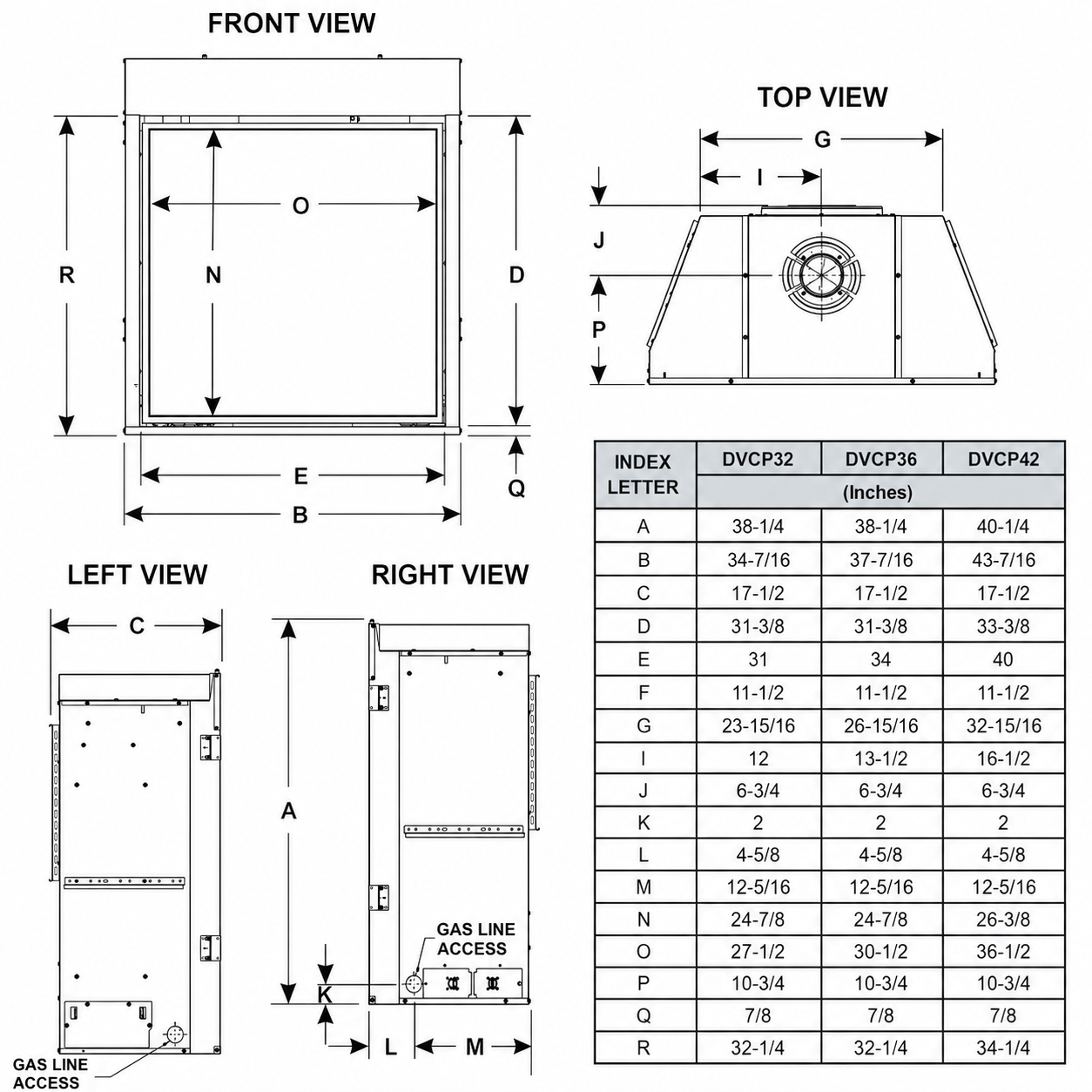 Empire Tahoe Clean Face Premium 36" Zero Clearance Direct Vent Gas Fireplace