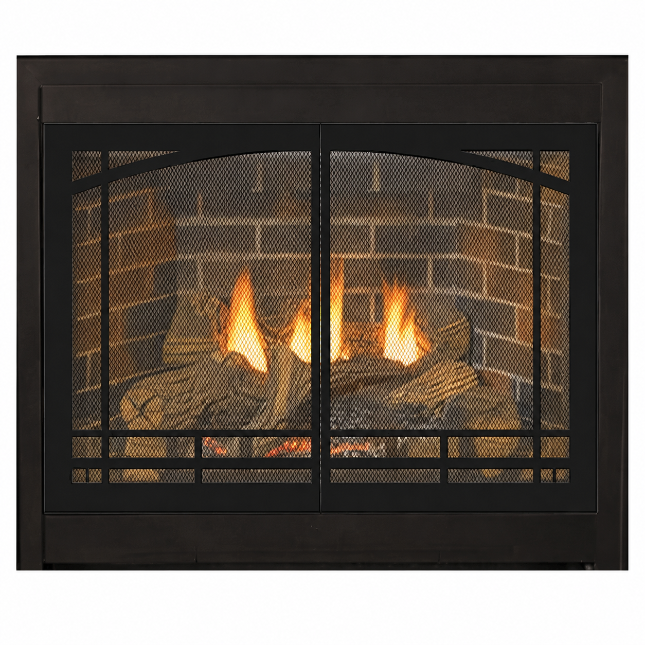 Empire Tahoe Deluxe 32" Zero Clearance Direct Vent Gas Fireplace with Log Set
