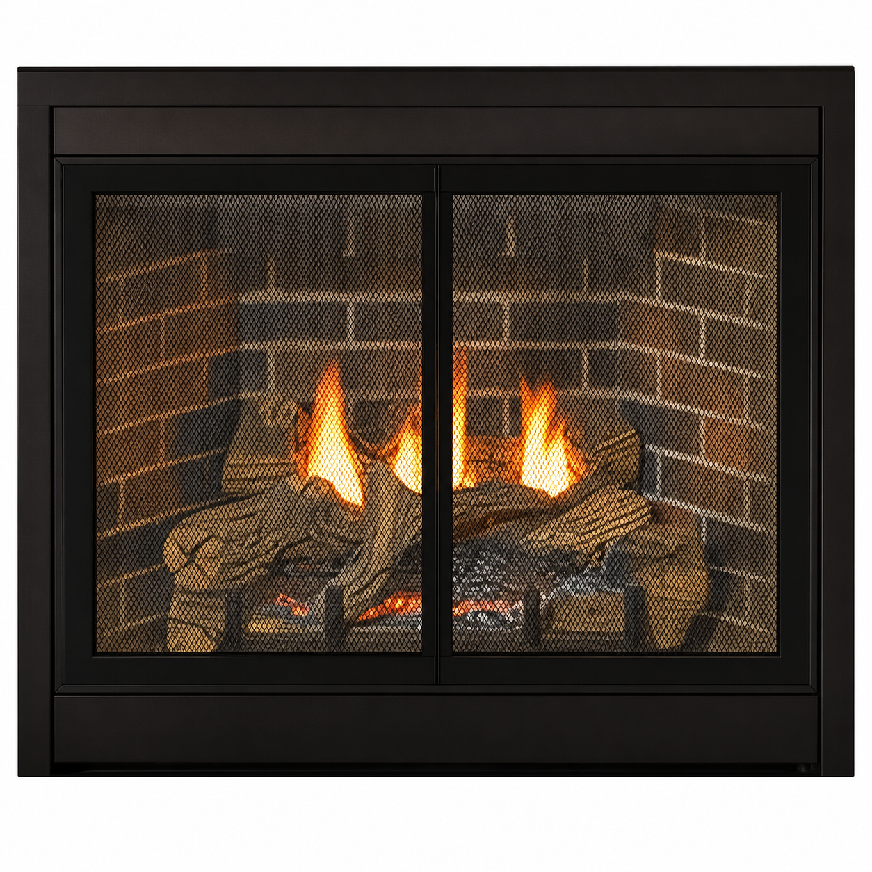 Empire Tahoe Deluxe 32" Zero Clearance Direct Vent Gas Fireplace with Log Set