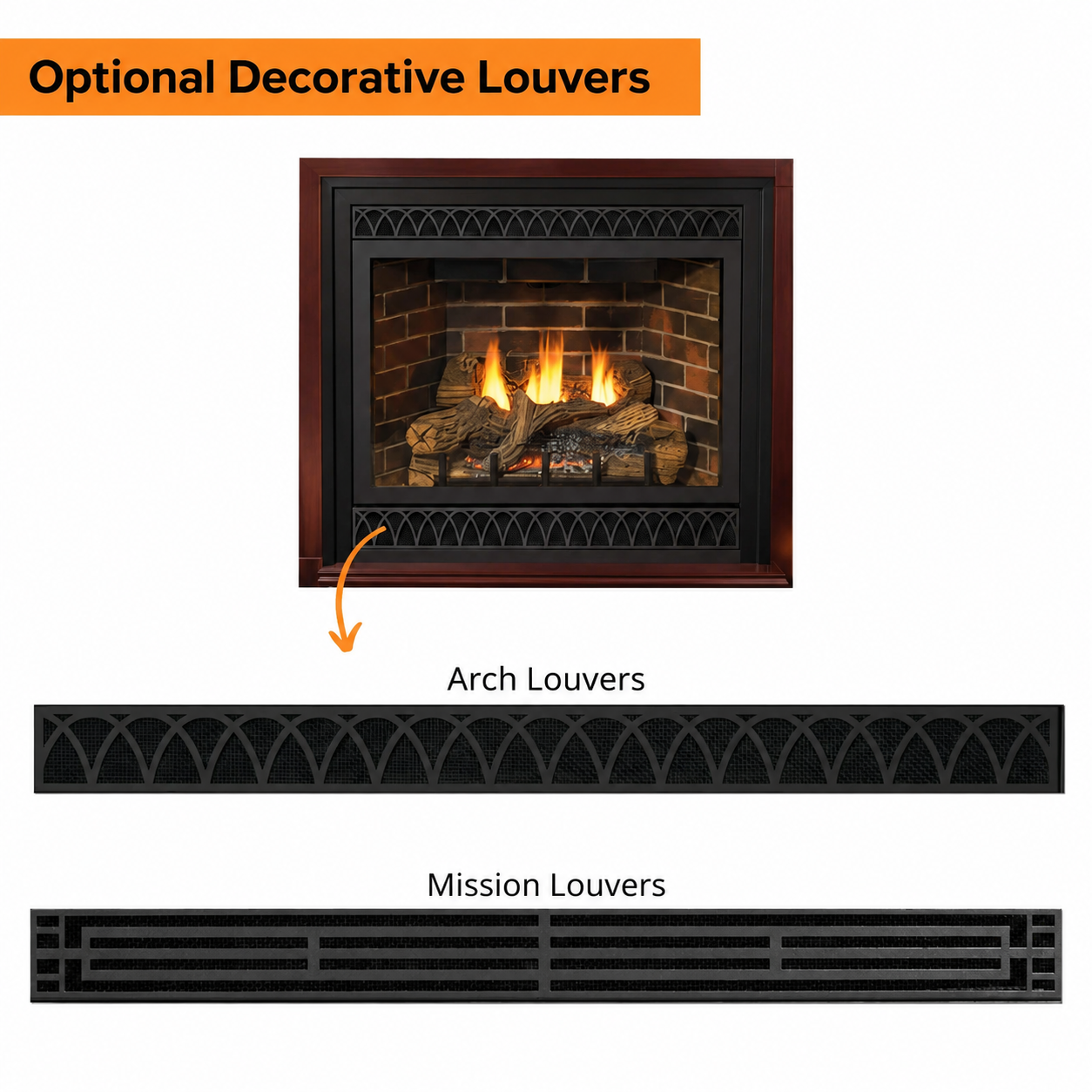 Empire Tahoe Deluxe 32" Zero Clearance Direct Vent Gas Fireplace with Log Set