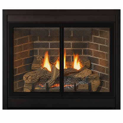 Empire Tahoe Deluxe 36" Zero Clearance Direct Vent Gas Fireplace with Log Set