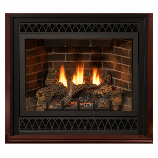 Empire Tahoe Deluxe 42" Zero Clearance Direct Vent Gas Fireplace with Log Set