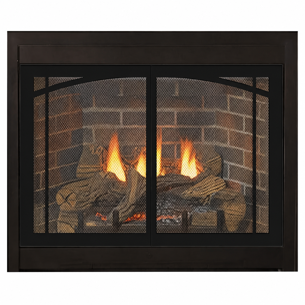 Empire Tahoe Deluxe 42" Zero Clearance Direct Vent Gas Fireplace with Log Set