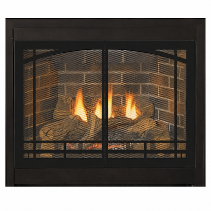 Empire Tahoe Deluxe 48" Zero Clearance Direct Vent Gas Fireplace with Log Set