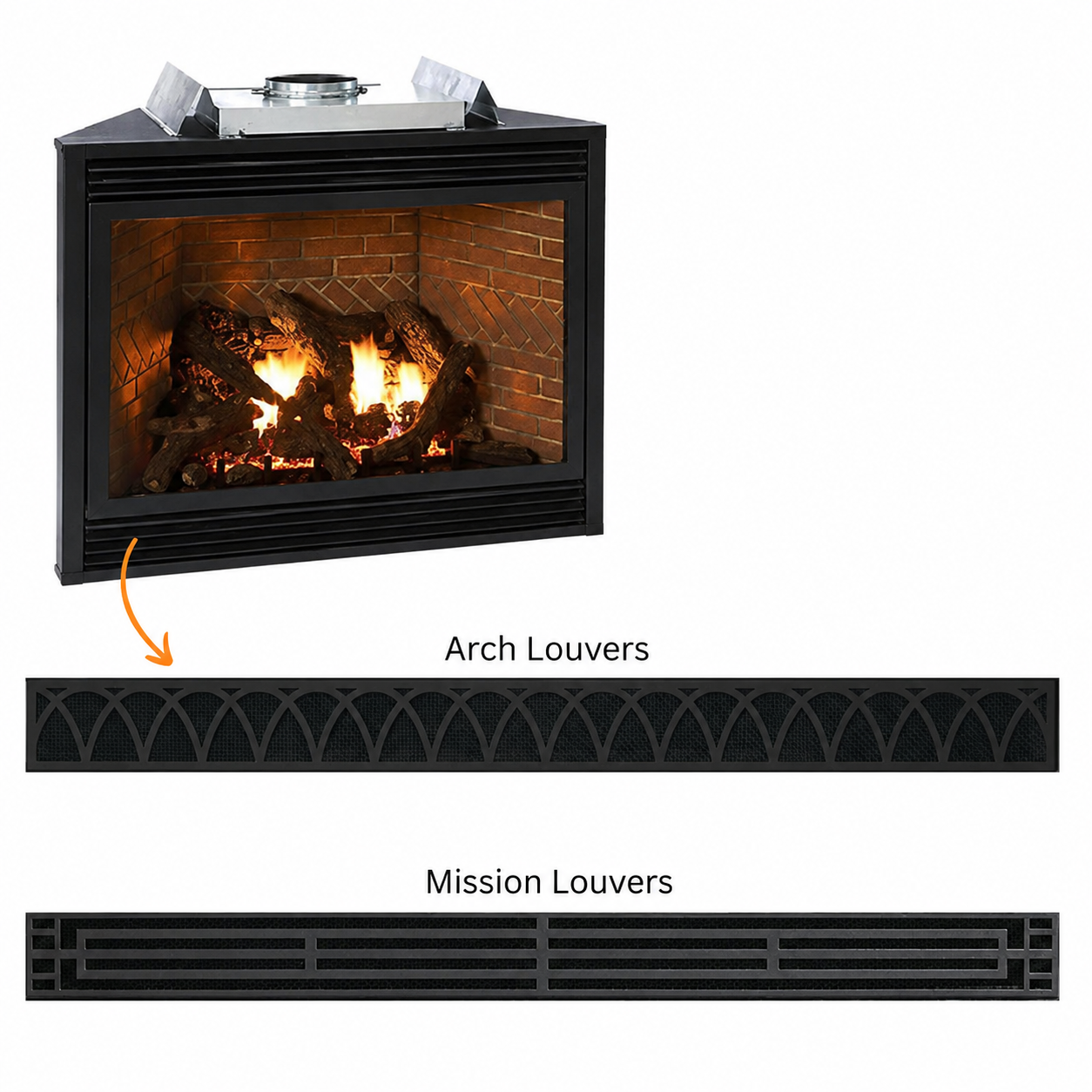 Empire Tahoe Luxury 36" Zero Clearance Direct Vent Gas Fireplace with Blower and Log Set