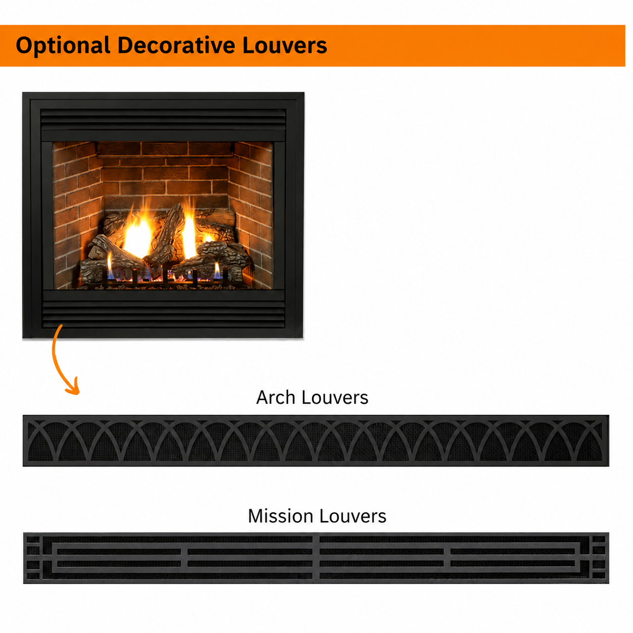 Empire Tahoe Premium 36" Zero Clearance Direct Vent Gas Fireplace with Log Set