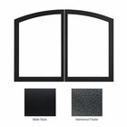Empire VBR42SCBL Black Arch Door Set for 42" Fireplace and Firebox
