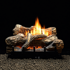 Empire VFDM24 24" Vent-Free/Vented Flint Hill Ceramic Fiber Gas Log Set With Manual Contour Burner