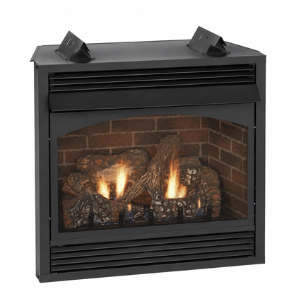 Empire Vail 24" Vent Free Premium Gas Fireplace 10,000 BTU with Slope Glaze Burner and Log Set