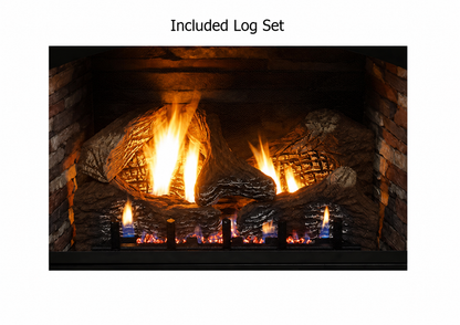 Empire Vail 24" Vent Free Premium Gas Fireplace 10,000 BTU with Slope Glaze Burner and Log Set
