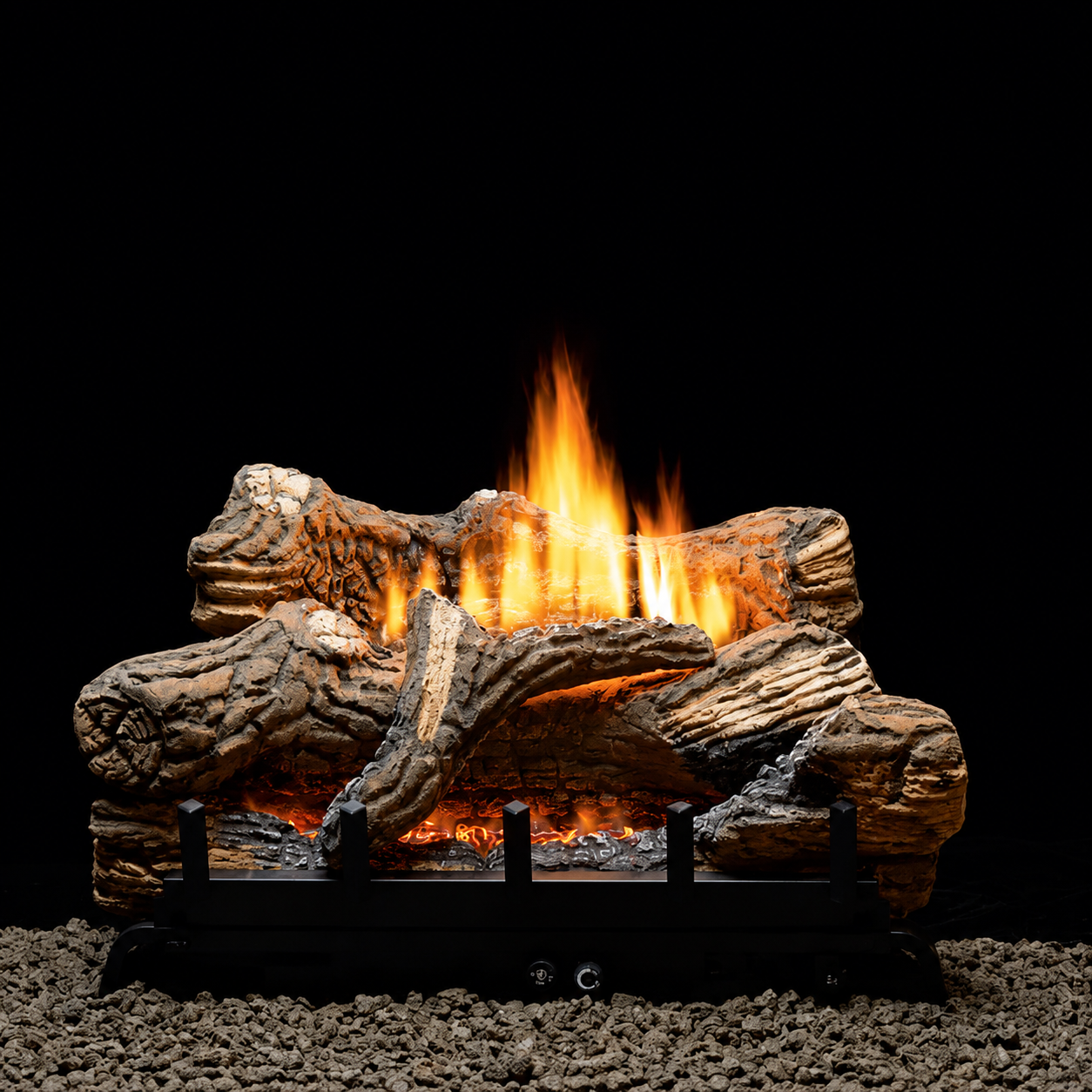 Empire Vail Deluxe 26" Vent Free Gas Fireplace 20,000 BTU with Contour Burner and Log Set