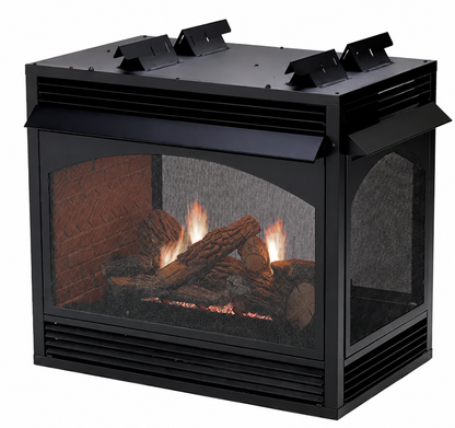 Empire Vail Peninsula 36" Multi-Sided Vent Free Premium Gas Fireplace