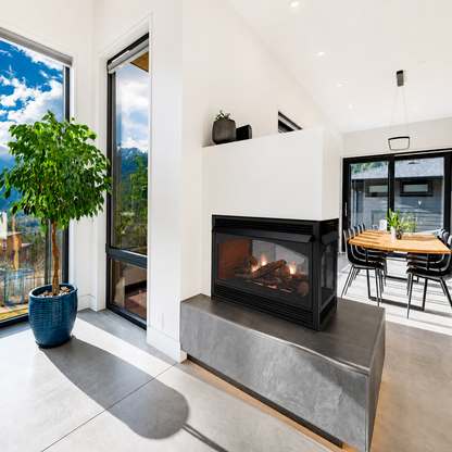 Empire Vail Peninsula 36" Multi-Sided Vent Free Premium Gas Fireplace
