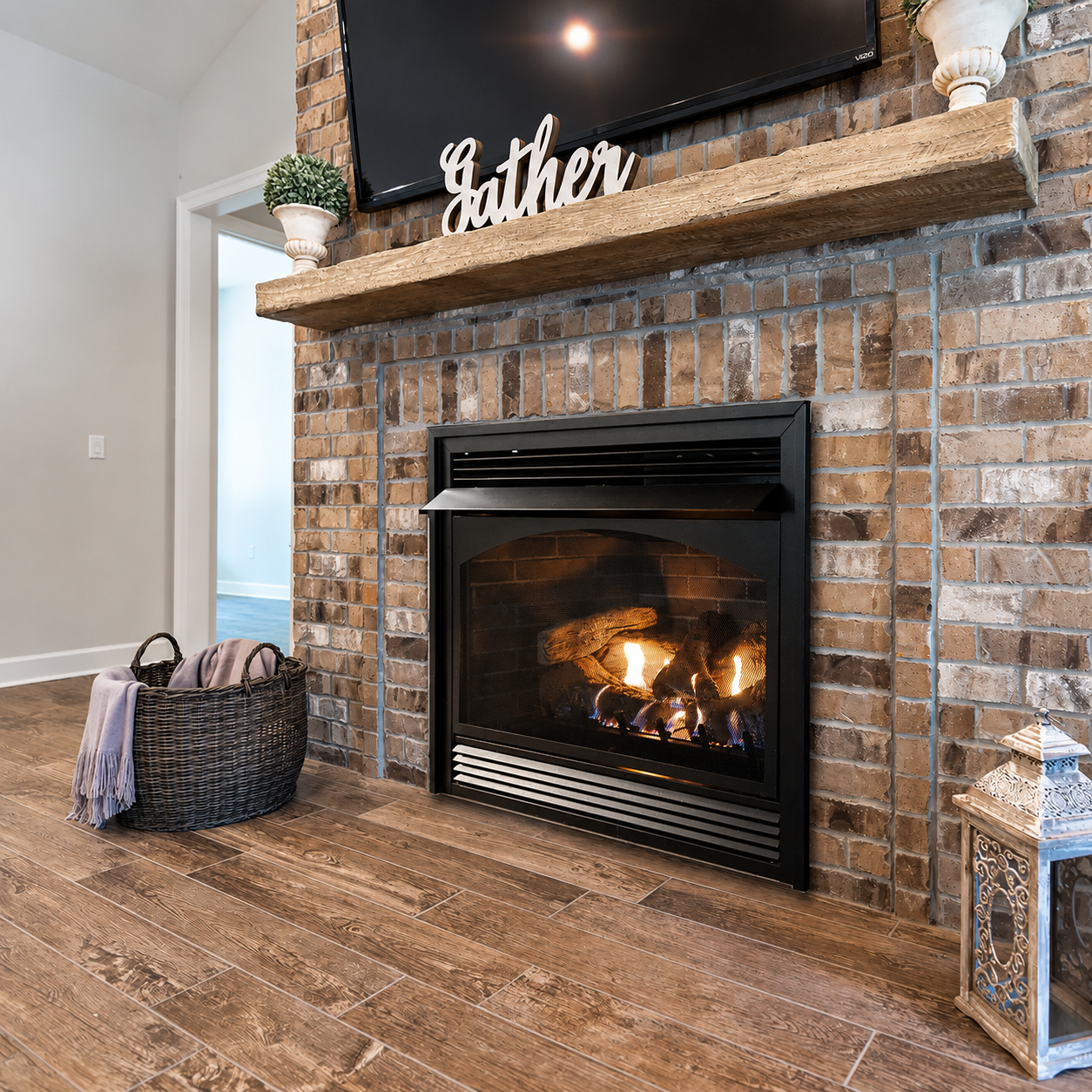 Empire Vail Premium 32" Vent Free Gas Fireplace with Slope Glaze Burner