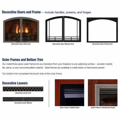 Empire Vail Premium 36" Vent Free Gas Fireplace with Slope Glaze Burner
