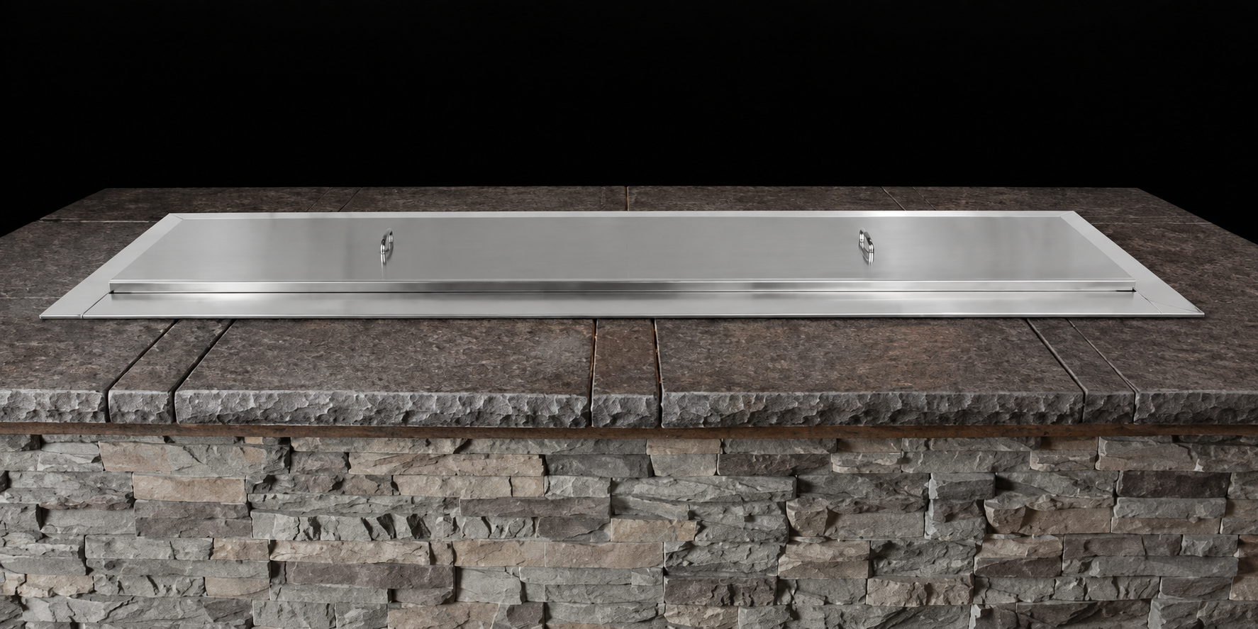 Empire WC48LSS Stainless Steel Weather Cover for 48" Carol Rose Coastal Outdoor Linear Fire Pit