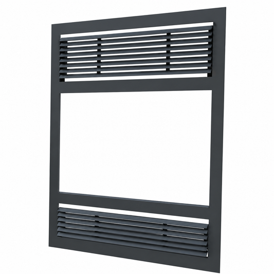 Empire WF5TBL 38" Black Traditional Faceplate for St. Clair 4300 Wood Burning Fireplace