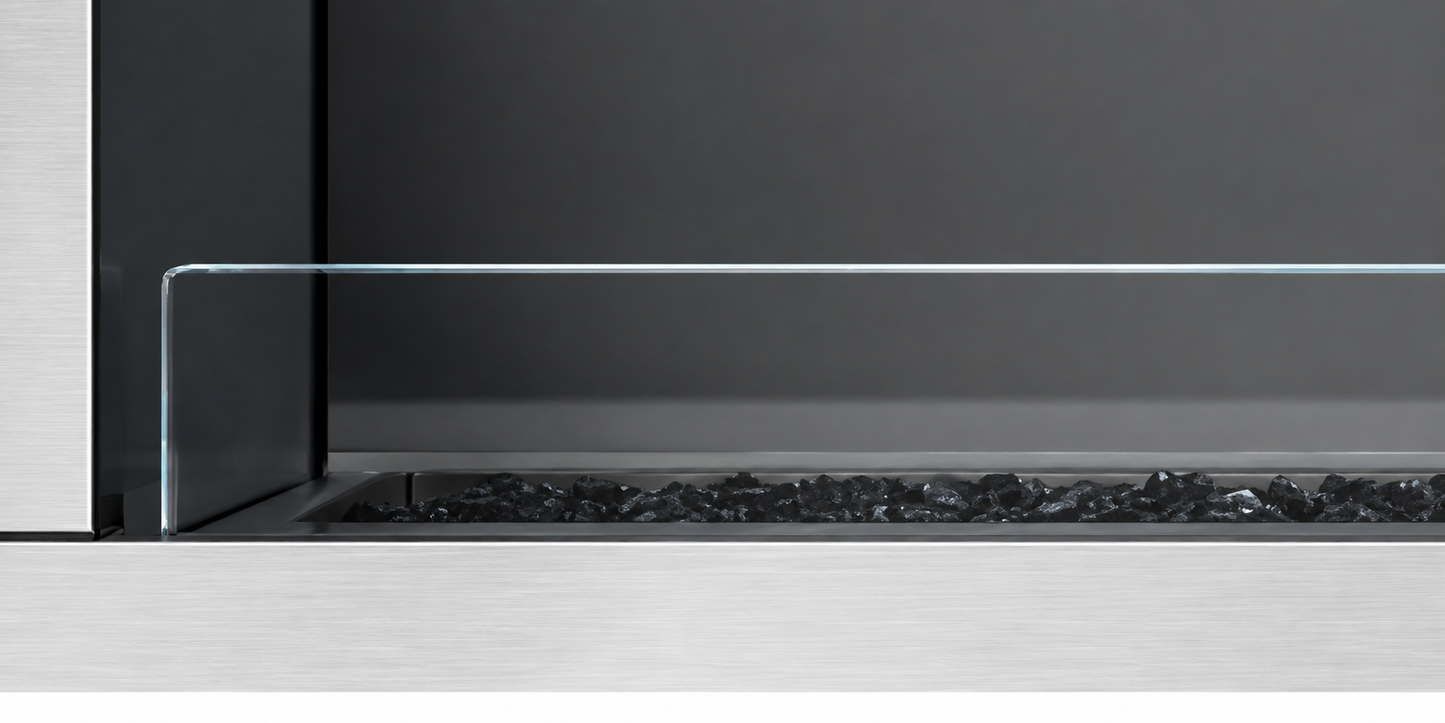 Empire WG48LT1 Taller Weather Deflector Glass Panel for 48" Carol Rose Coastal Outdoor Linear Fireplace