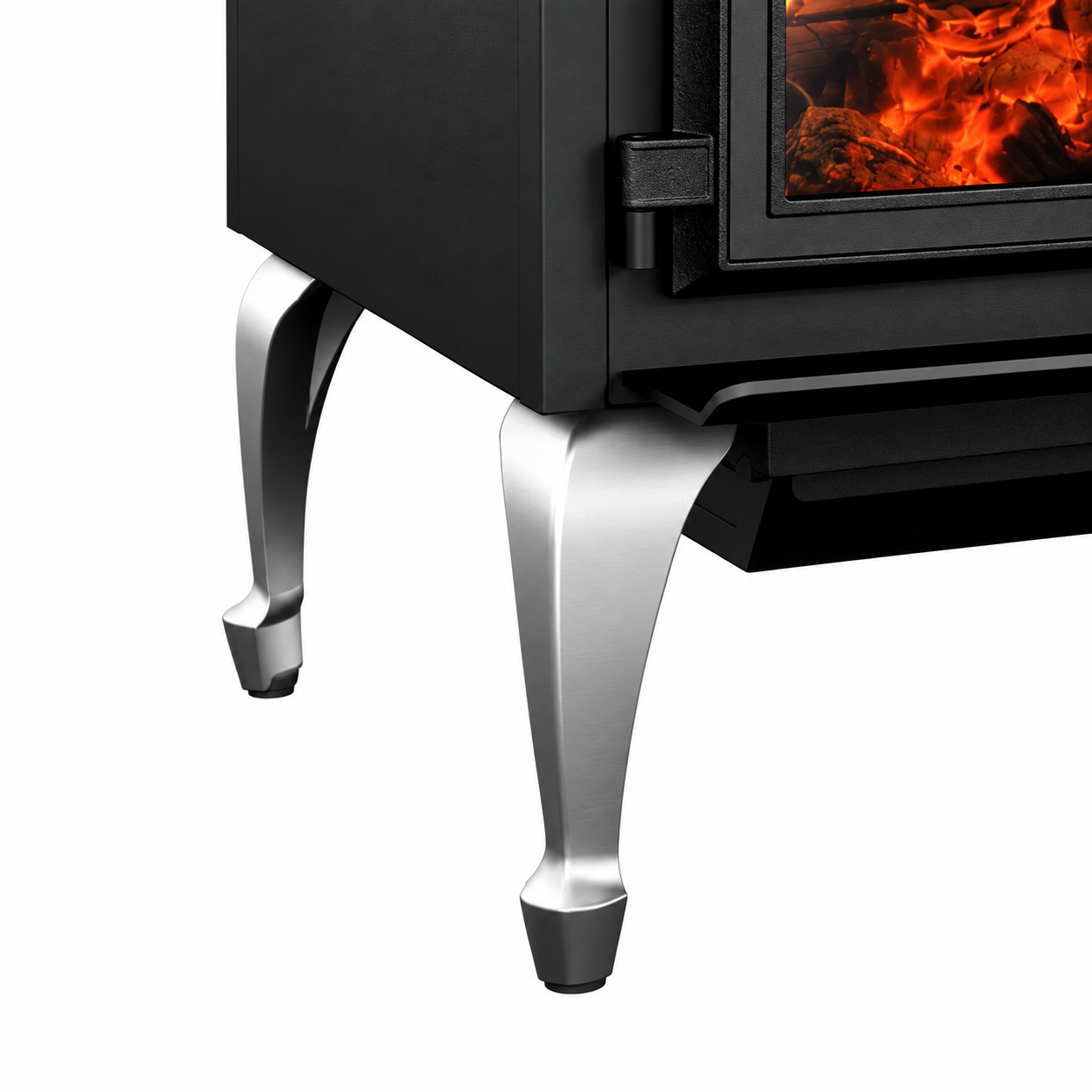 Empire WLQ1NB Nickel Queen Anne Leg Kit for Gateway 1700 Wood Burning Stove