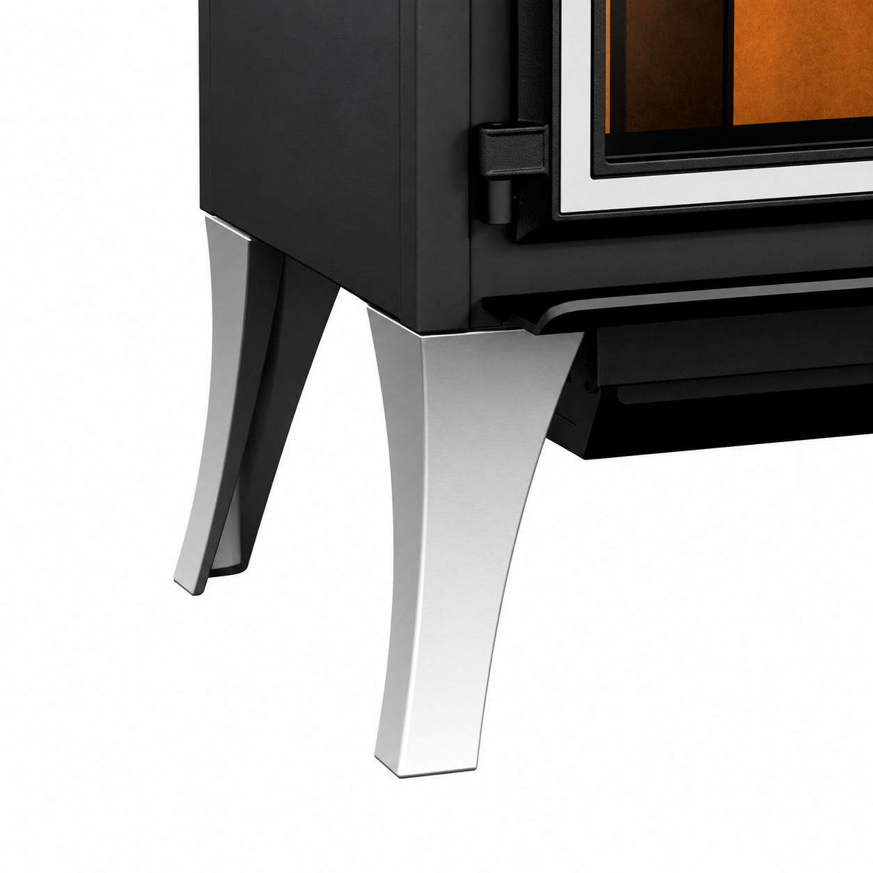 Empire WLS1NB Nickel Straight Leg Kit for Gateway 1700 Wood Burning Stove