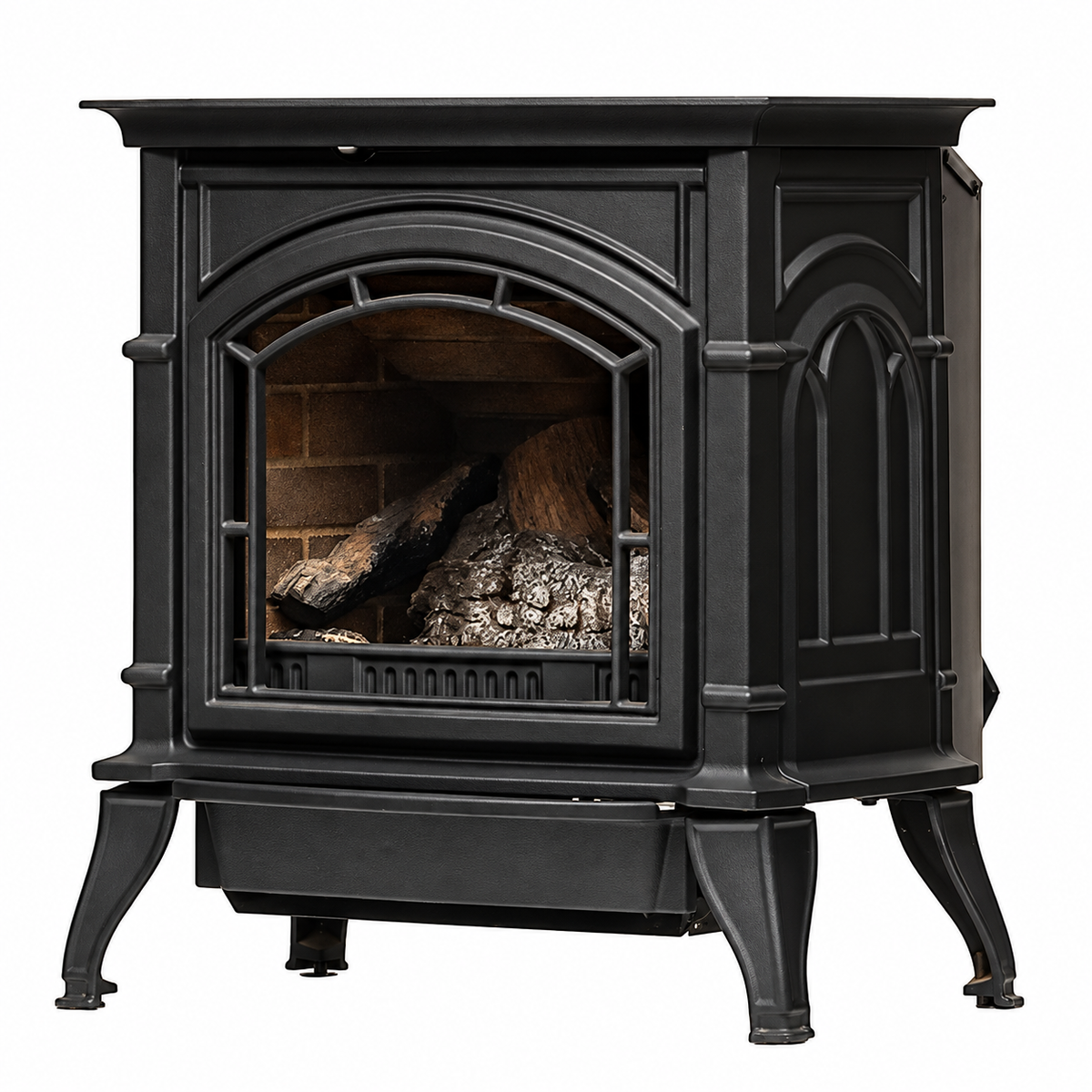 Everwarm EWVFS32 Freestanding Vent Free Gas Stove 32000 BTU with Log Set