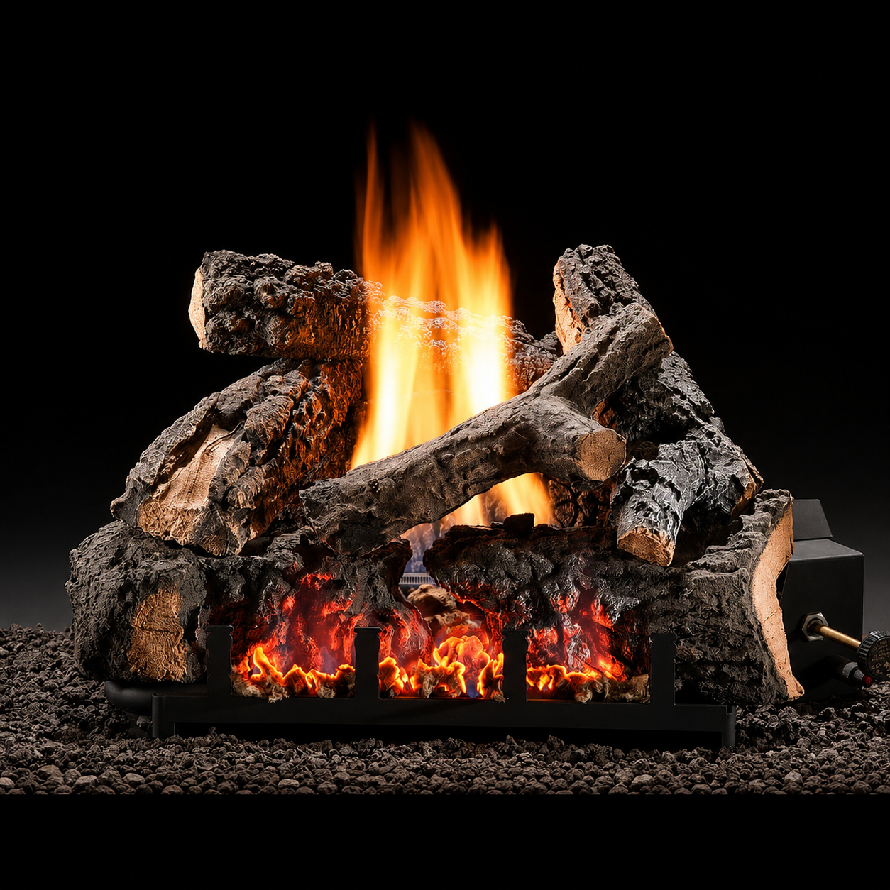 Hargrove EFCG22 Charleston Glow 22" Vent Free Gas Logs With Burner