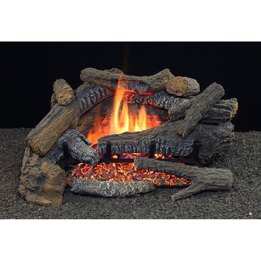 Hargrove RGCI30 30" Cimarron Timber Vent Free Gas Log Set With Millivolt Control Burner