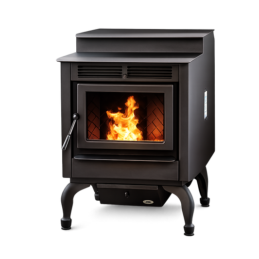 Hudson River Davenport HRFS 22" Matte Black Pellet Stove