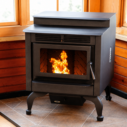 Hudson River Davenport HRFS 22" Matte Black Pellet Stove