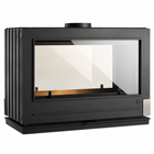 Invicta Aaron 36" See-Through Contemporary Cast Iron Wood Burning Stove