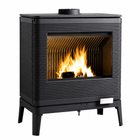 Invicta Kazan 26" Contemporary Cast Iron Wood Burning Stove