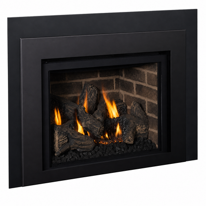 IronStrike MPI27-B 27" Traditional Madison Park Gas Fireplace Inset with Electronic Ignition
