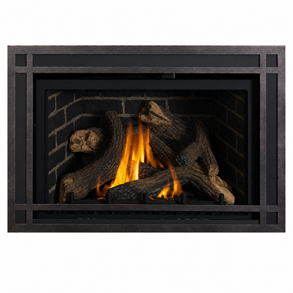 IronStrike MPI32-B Traditional Madison Park 32 Gas Fireplace Insert with Electronic Ignition