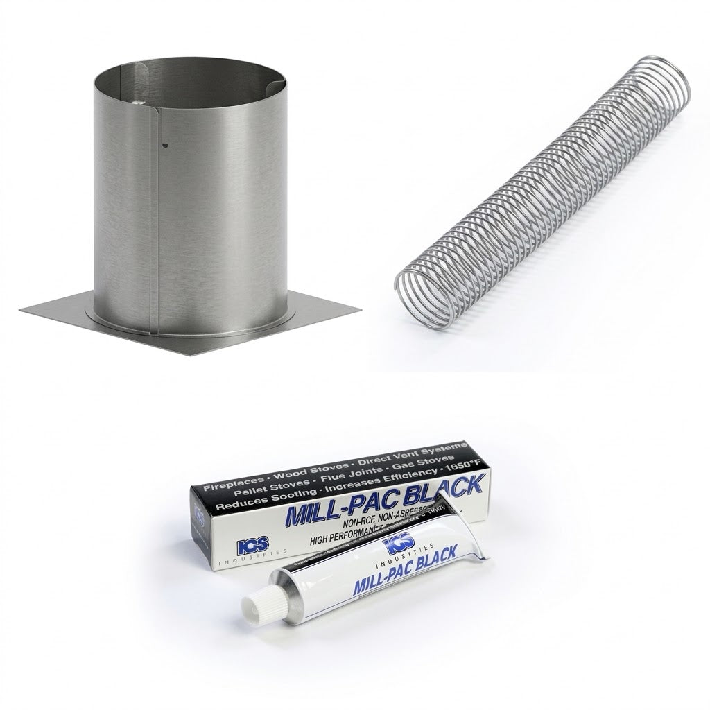 Kingsman FDVVSK Vertical Vent Starter Kit for Direct Vent Stoves